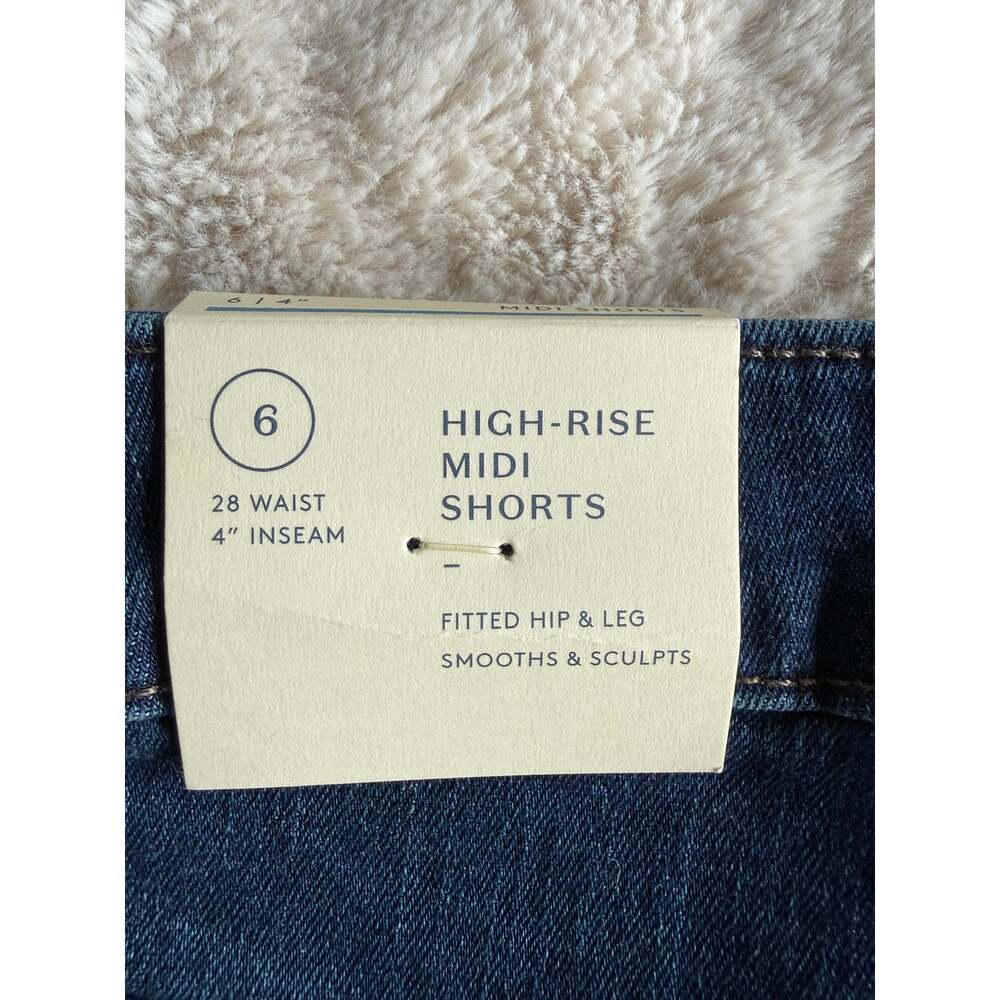Universal Thread High Rise Midi Shorts Size 6 - Picture 4 of 5
